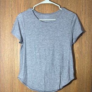 Women's Grey Short Sleeve Top